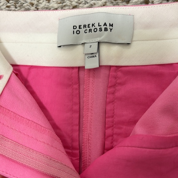 Derek Lam Crosby Camryn pink Ruched Pants 2 - Picture 6 of 7
